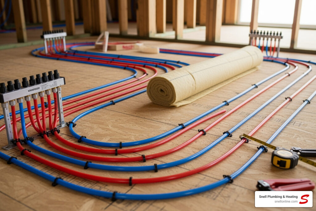 water based radiant heating system virden